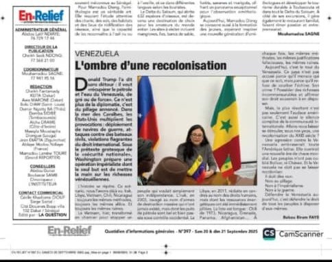 L'ambassadrice Regzeida González a rencontré le roi Maad a Sinig Niokhobaye Diouf, Fatou Diene, accompagnée de plusieurs collègues, dont Mamadou Mignane Diouf, Coordinateur du Forum social sénégalais,où ils ont mis en lumière l'importance du dialogue intercultural. #venezuela