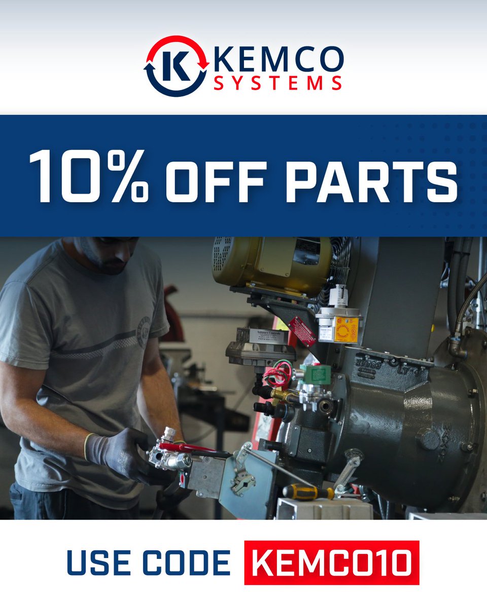 Now, through December 31, Kemco Systems is offering a 10% discount on all part orders up to $25,000. 

Contact: Parts@kemcosystems.com to request a quote and use code KEMCO10 to apply your discount.
kemcosystems.com/parts/

#Kemco #KemcoSystems #CECO #Parts #Discount