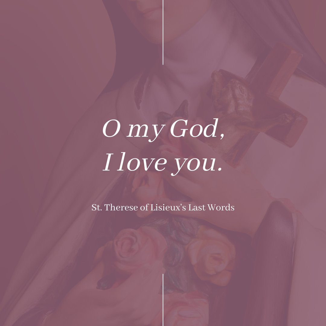 StMarysFoxboro's tweet photo. May we follow St. Therese’s “little way” and seek to do small things with great love. St. Therese of Lisieux, pray for us!⁣
#StMarysFoxboro⁣
#Saints #EvangelizeBoston #BostonCatholic https://t.co/2Az7PzQluG