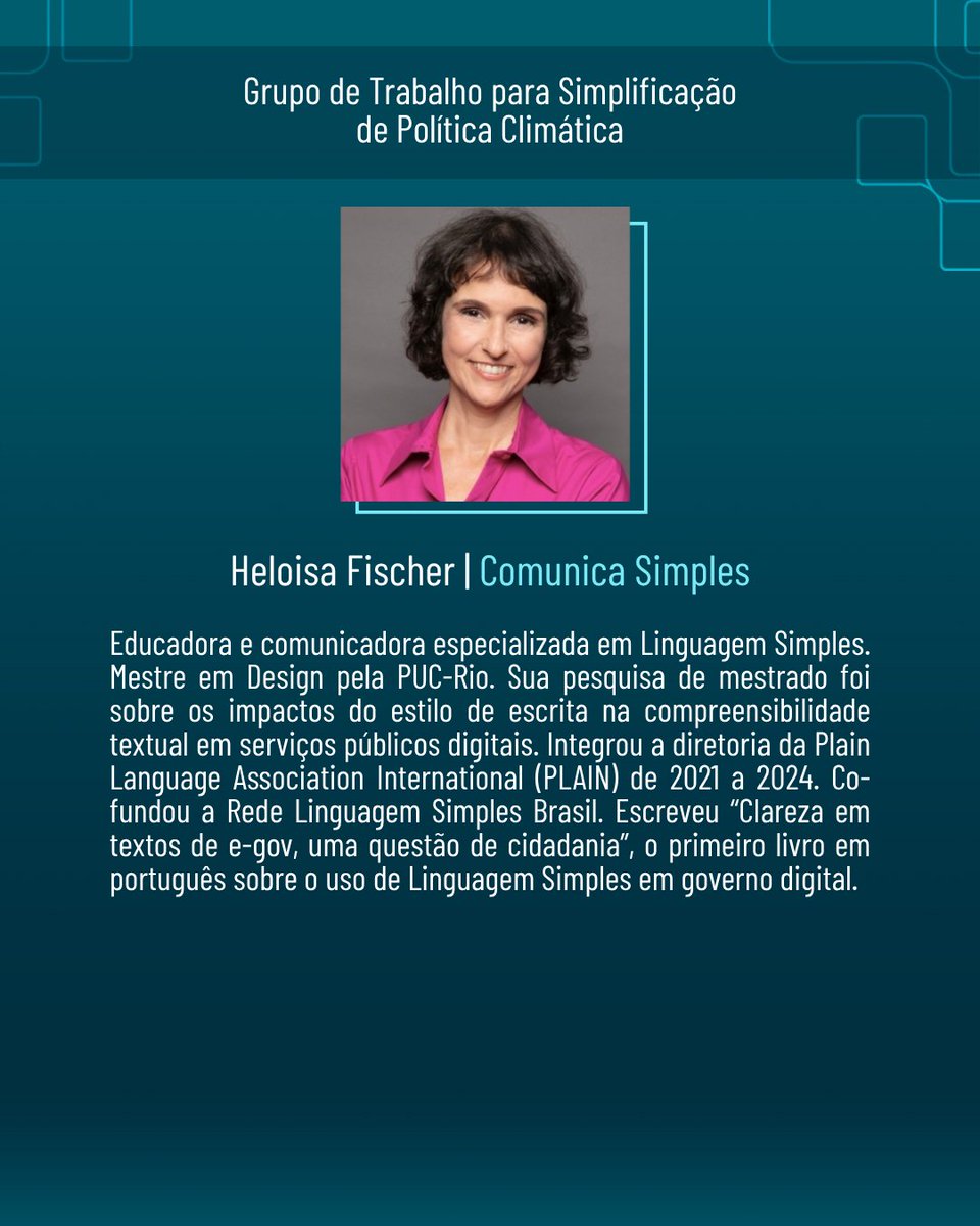 LabHackerCD's tweet image. Conheça os instrutores da 2ª Maratona Linguagem Simples para a Cidadania!
📅 10/10 | 8h30
⚠️ Vagas preenchidas, mas você pode acompanhar os destaques por aqui! #LABHackerCD #LABHacker #PlainLanguage #MaratonaLinguagemSimples #PLAIN