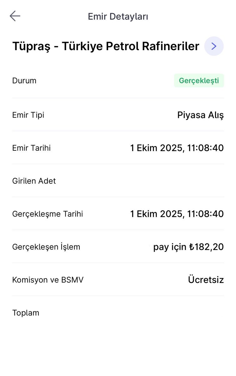 #tuprs ı bugün dipten yakaladım sanırım 182,2₺

-bugün havalı hissediyor 😎🛢️