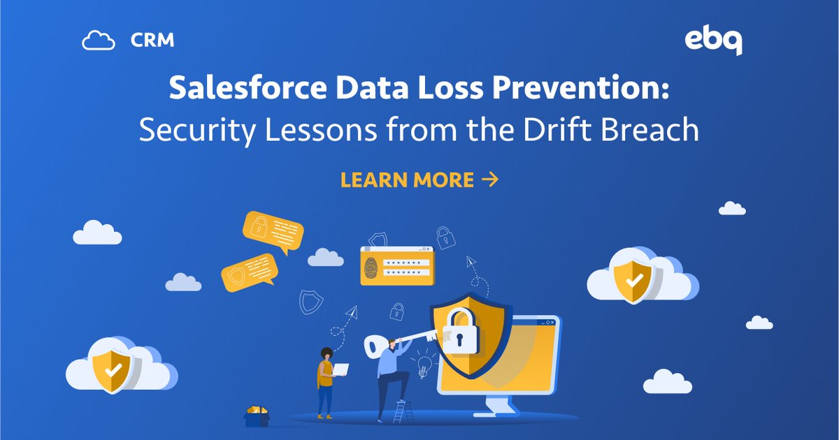 EBQuickstart's tweet image. The recent Salesloft Drift data breach highlights the need for strong Salesforce data loss prevention. Protecting your CRM isn’t just about reacting to threats; it requires proactive, layered defenses. 

Read more: go.ebq.com/salesforce-dat…

#SalesforceSecurity #DataProtection