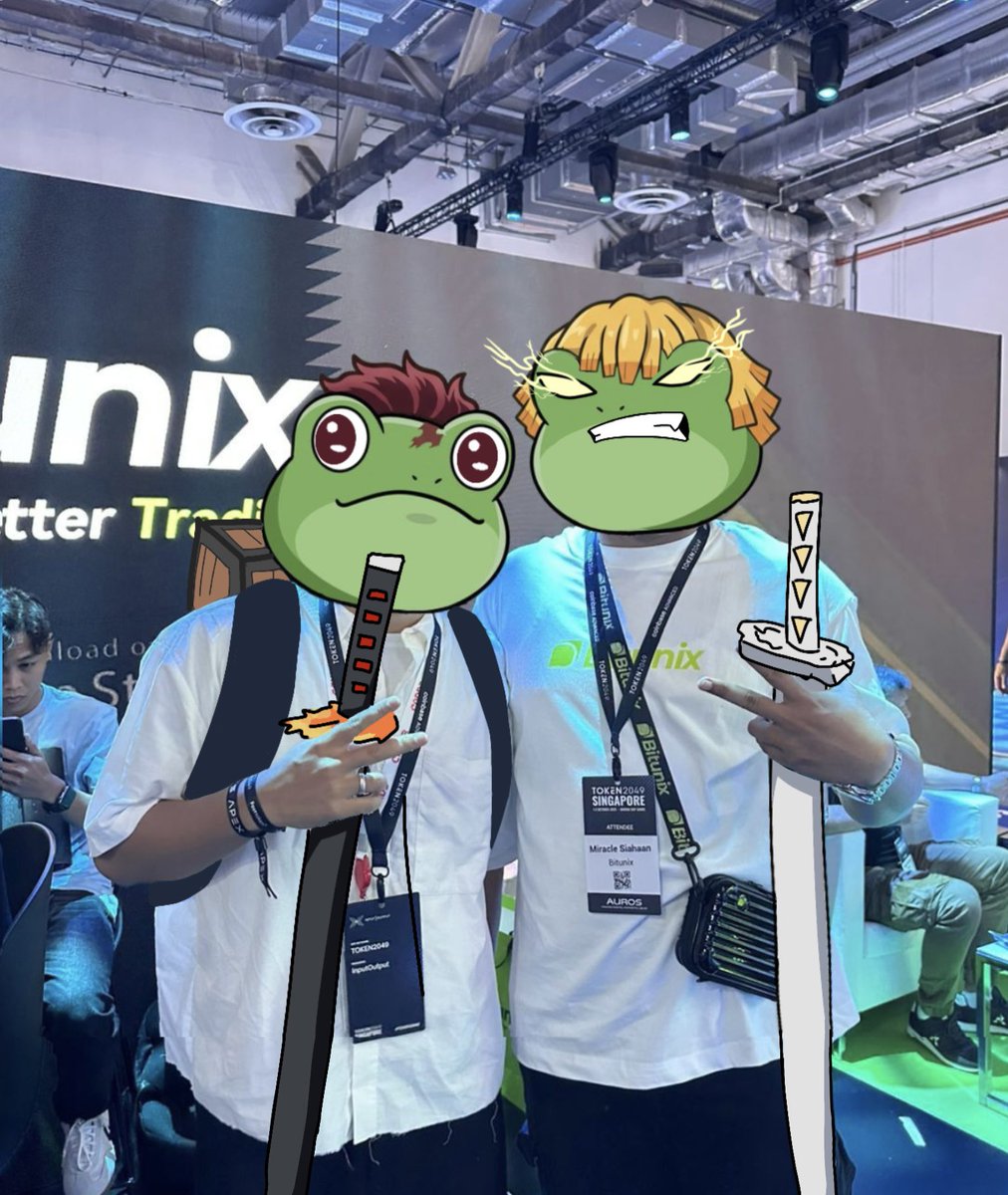 muhammatta's tweet photo. Just enjoy the vibes at @token2049 Singapore with @BitunixOfficial Man, unmatches vibes and good networking! 

Bitunix is a global crypto exchange that makes buying, selling, and trading digital assets simple, fast, and secure. 

#TOKEN2049Singapore https://t.co/SOOmdNkiRi