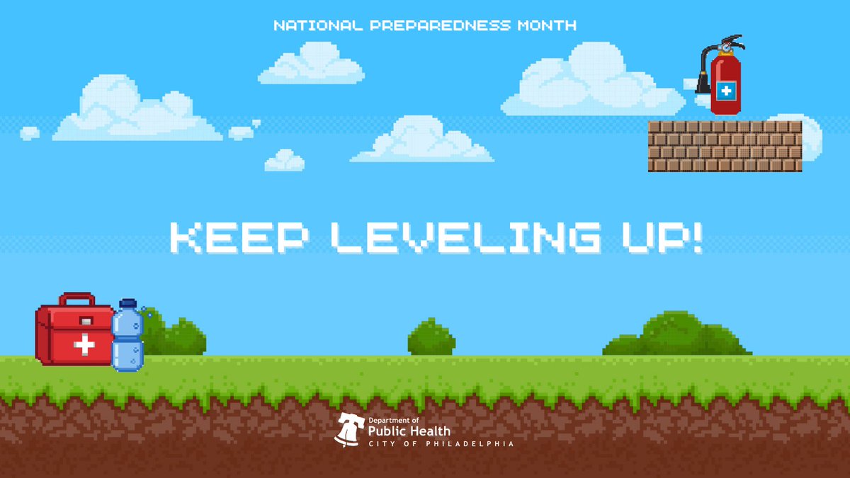 #NationalPreparednessMonth might be done, but it's not game over. Keep leveling up your preparedness all year long to keep yourself and loved ones safe! #LvlUpPreparedness 🎮