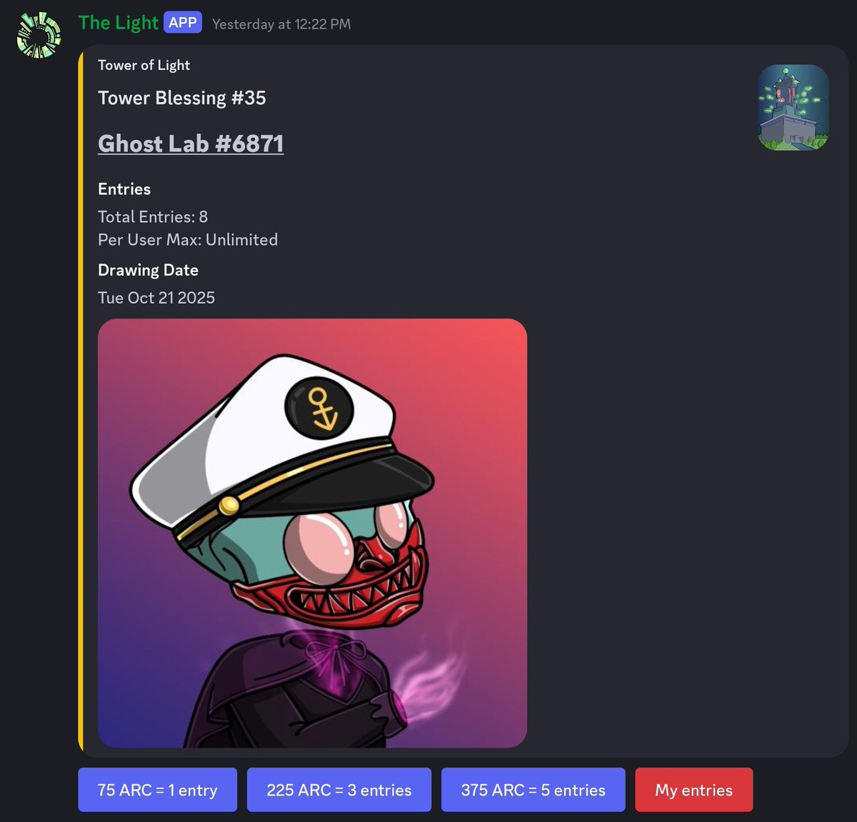 Earning that $ARC in Showdown?
Why not try for a <a href="/GhostLabNFT/">Ghost Lab 👻</a>

🔗 Link below 👇