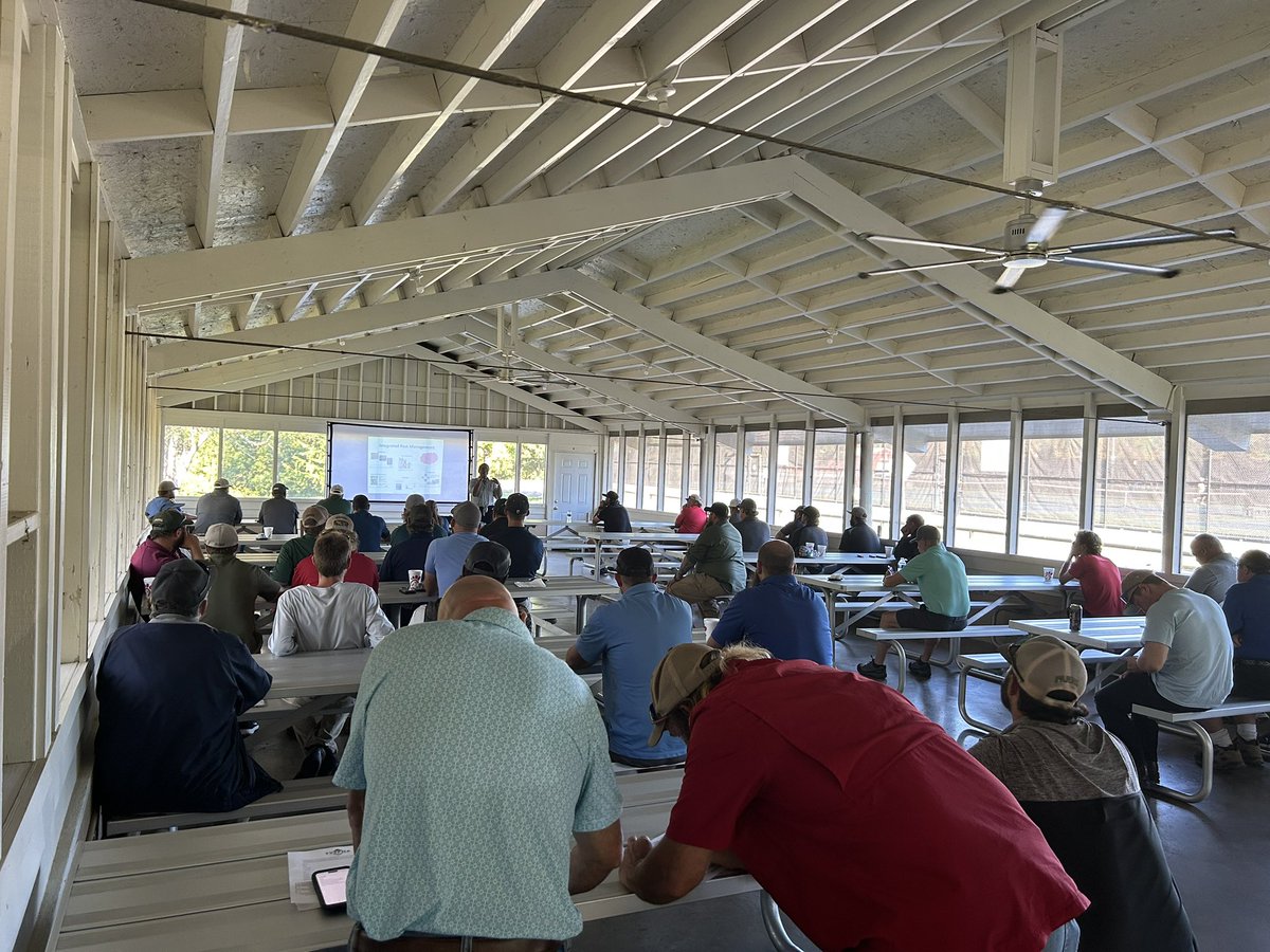 TVSFMA's tweet photo. Dr. Gireesh has us rolling this morning, speaking on Major Insect Pests and New/Emerging Pests in Sports Turf Management. https://t.co/5N7DfhFLKI