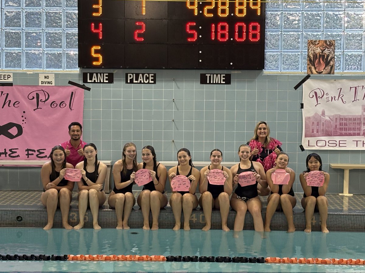 🐯🏊‍♀️ Amherst Tigers defeat Pioneer Panthers 🐾 65-24 at the 18th annual Pink the Pool 🎀. Tigers improve to 6-2!

2x🥇
B. Wyles
J. Bewlay

PRs 📈
S. Durlak
V. Luo
M. Favaro
L. Culliton

Next up ➡️ Senior Night 🎓 vs Will South, Tues 10/7 @ 5pm 🧡🖤 #GoTigers

<a href="/AmherstTigers1/">Amherst Athletics</a>