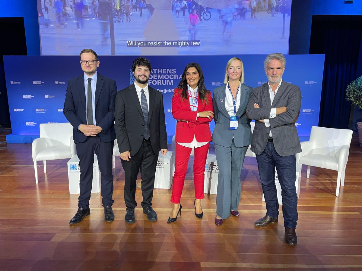 <a href="/aprokopiev/">Alexis Prokopiev</a> <a href="/Make_org/">Make.org</a> <a href="/MBildziukiewicz/">Martyna Bildziukiewicz</a> <a href="/eu_eeas/">European External Action Service - EEAS 🇪🇺</a> <a href="/DespinaSpanou/">Despina Spanou</a> <a href="/EU_Commission/">European Commission</a> <a href="/brandobenifei/">Brando Benifei</a> <a href="/TheProgressives/">S&D Group</a> <a href="/axeldauchez/">Axel Dauchez</a> 👏 Thank you all for participating and for the insightful discussions at the closing of the AI, Ethics &amp; Democracy sessions at the #AthensDemocracyForum.

📺 Watch the replay here 👉 youtube.com/live/bxw-921GZ…

#AthensForum