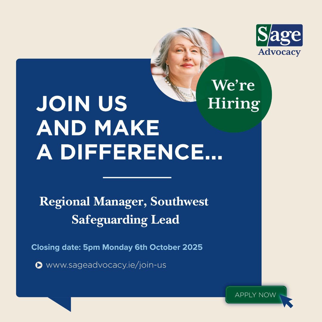 SageAdvocacy's tweet photo. JOIN US AND MAKE A DIFFERENCE

Would you like to work in a role where your efforts and skills ensure that the voices of older people, and people who may be vulnerable, are heard and acted on? 📷

check website page titles ''Work with us'' https://t.co/SDoLJzkmSR