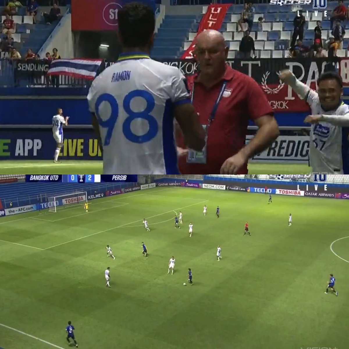 idextratime's tweet image. AFC Champions League Two 
FT : Bangkok United 0-2 Persib

⚽ Andrew Jung 42'
⚽ Uilliam 71'

Mantap akhirnya menang a. 👏🏽