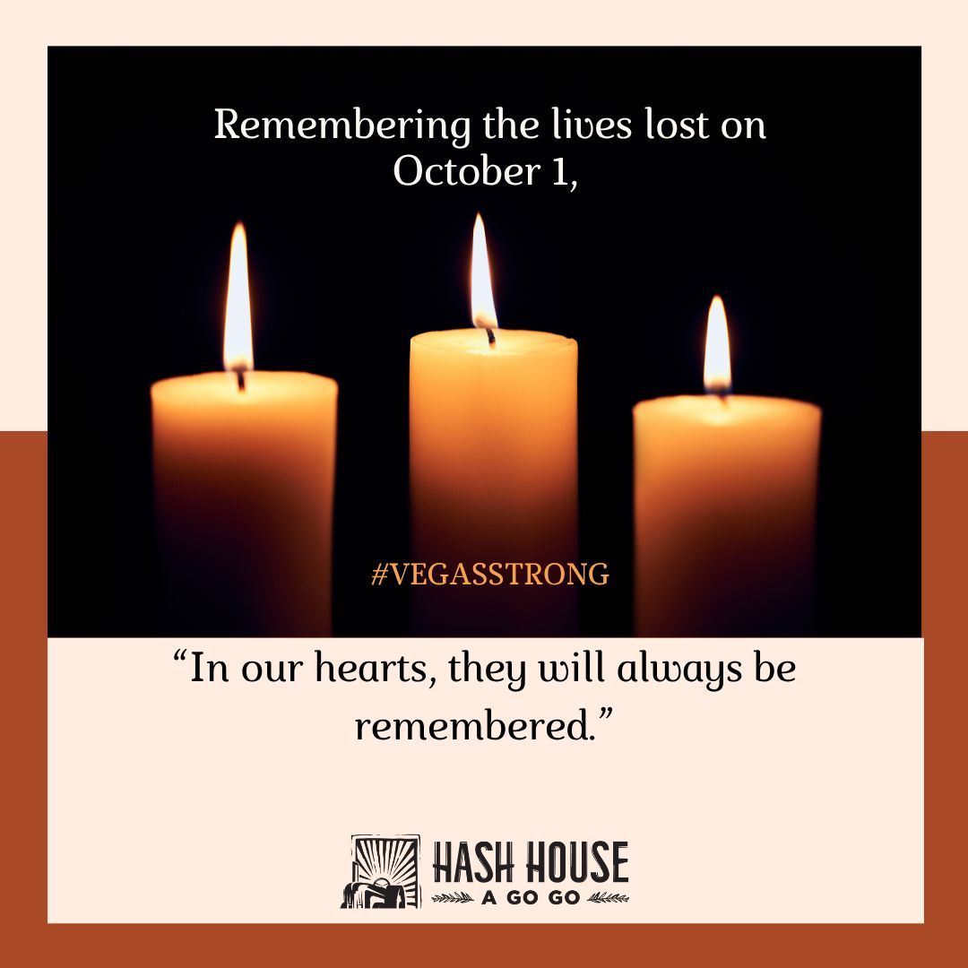 Today, we honor and remember the lives lost and forever changed on October 1. 💔
Las Vegas is a city of strength, unity, and resilience — and at Hash House A Go Go, we stand with our community in remembrance. #VegasStrong #October1 #NeverForget
