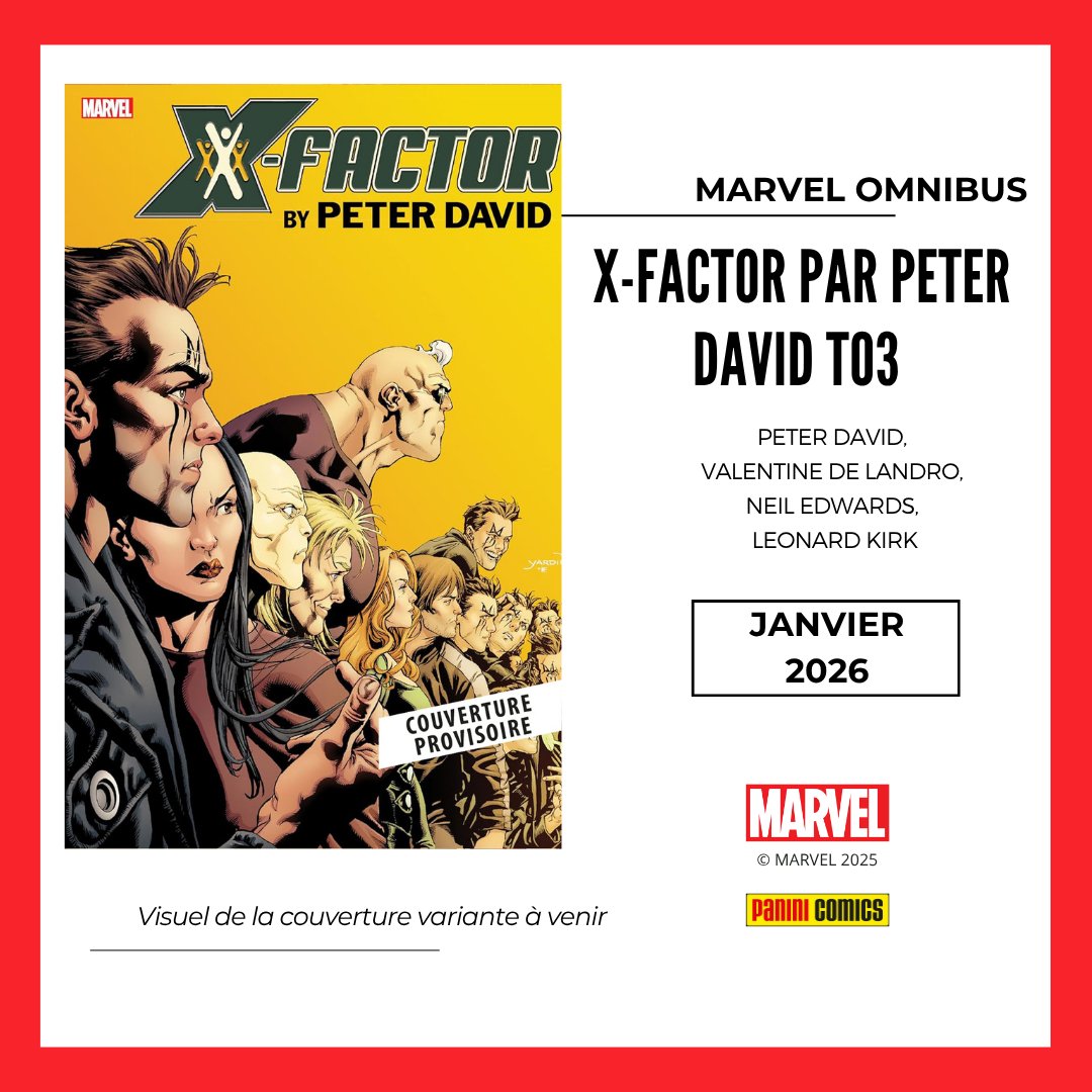 paninicomicsfra's tweet image. * Enfin, 3e tome (sur 4) pour le X-FACTOR de Peter David ! Et ce n'est pas tout : on profite de l'occasion pour recruter de nouveaux lecteurs avec une offre Prix Découverte pour les tomes 1 &amp;amp; 2 ! 

En effet, on le sait depuis le début : reproposer la série X-Factor en 4 Omnibus…