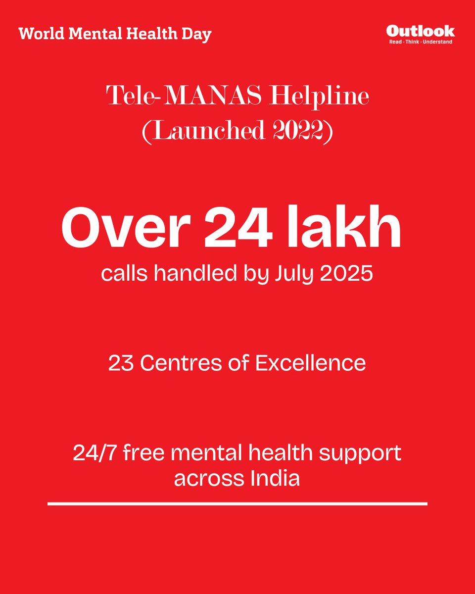 Outlookindia's tweet photo. #WorldMentalHealthDay #BreakTheStigma #MentalHealth #FreedomFromStigma #RightToHappiness #EverydayIPrayForLove #IHaveALotLeftInside #DignityForAll #OutlookMagazine https://t.co/w3Z5ehBBVt