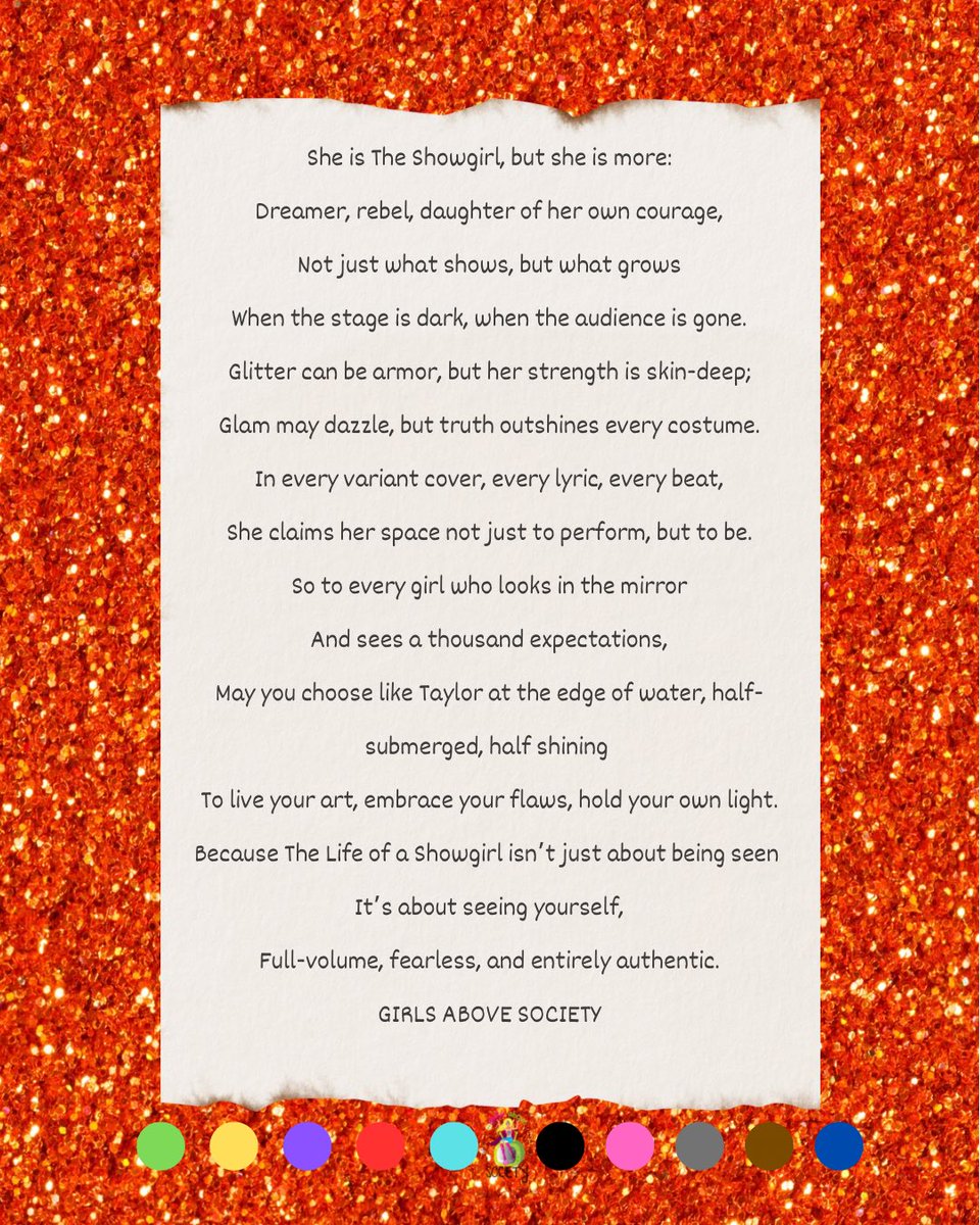 While we wait for The Life of a Showgirl, here’s to every girl staying fearless, full-volume &amp; authentic! ❤️‍🔥