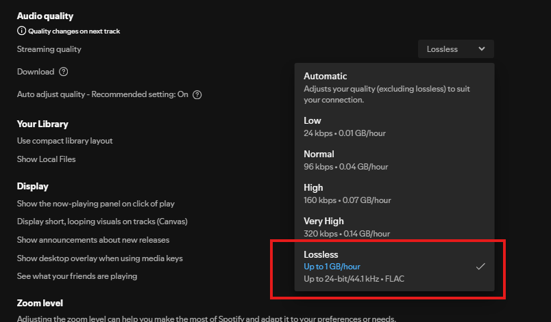 marvisions1's tweet image. #servicetweet spotify now has lossless audio quality so enable it if you are a real music listener