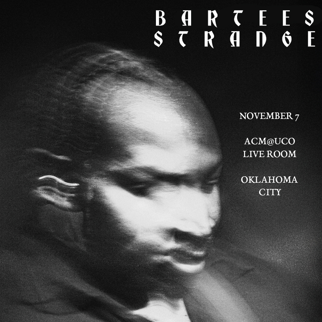 KOSU and <a href="/acmuco/">ACM@UCO</a> welcome Oklahoma's own <a href="/Bartees_Strange/">STRANGE</a>  for an intimate solo performance on Friday, November 7 at the ACM@UCO Live Room.

📷 ON SALE FRIDAY!

eventbrite.com/e/bartees-stra…

<a href="/thespyfm/">THE SPY</a> 
<a href="/okrockshow/">Oklahoma Rock Show</a>