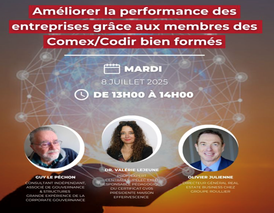 Objet : Centrale-Supélec Executive Certificate pour membres ou candidat(e)s à des postes COMEX CODIR

Première session, étalée sur  6 mois en présentiel à Paris débutant le 6 novembre 2025.
Pour un aperçu  du Certificat replay du webinar  

register.gotowebinar.com/recording/view…