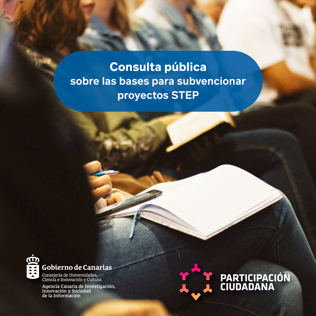🔔ACIISI <a href="/CUCIC_GobCan/">CUCIC GobCan</a> abre consulta pública sobre las bases para subvencionar proyectos #STEP
📅 Del 1 al 21 de octubre 2025
🇪🇺 Financiadas Programa FEDER Canarias 2021-2027
🗣️¡Tu opinión cuenta! Participa👉 
gobiernodecanarias.org/participacionc…
ℹ️ Noticia completa👉 
gobiernodecanarias.org/participacionc…