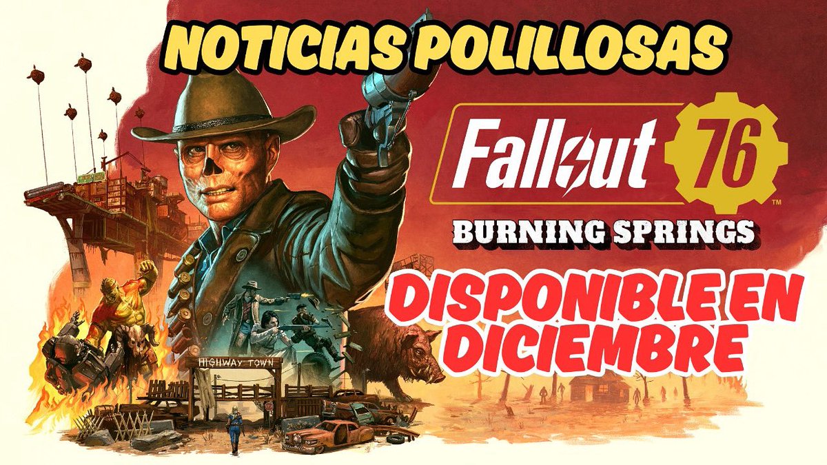 La gran expansión de Fallout 76 estará disponible en Diciembre (🔴v🔴)
.
#fallout #fallout4 #falloutcommunity #fallout76 #fallout76burningsprings #fallout76expansion #falloutnewvegas #paureinapolilla #creadoradecontenido #videojuegos #geek #like