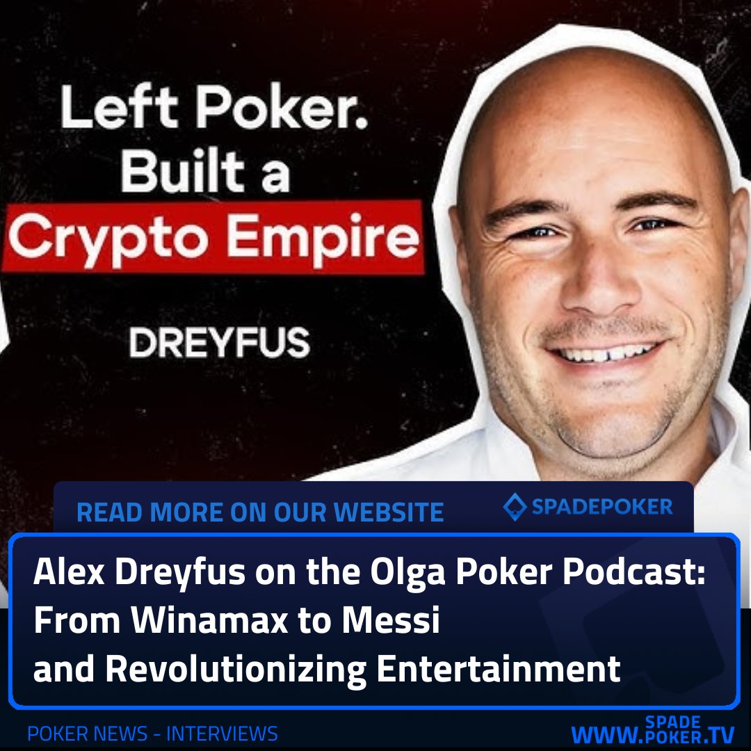 SpadepokerTV's tweet image. 🎙️ Alex Dreyfus on Olga Poker: from Winamax &amp;amp; Hendon Mob/GPI to Chiliz/Socios—using fan tokens to connect clubs like PSG &amp;amp; Barça with fans. Lessons from the GPL, the Messi surge, and why fandom is going digital. ♠️⚽️
 spadepokertv.com/en/news/alex-d… #Poker #SportsTech #spadepoker