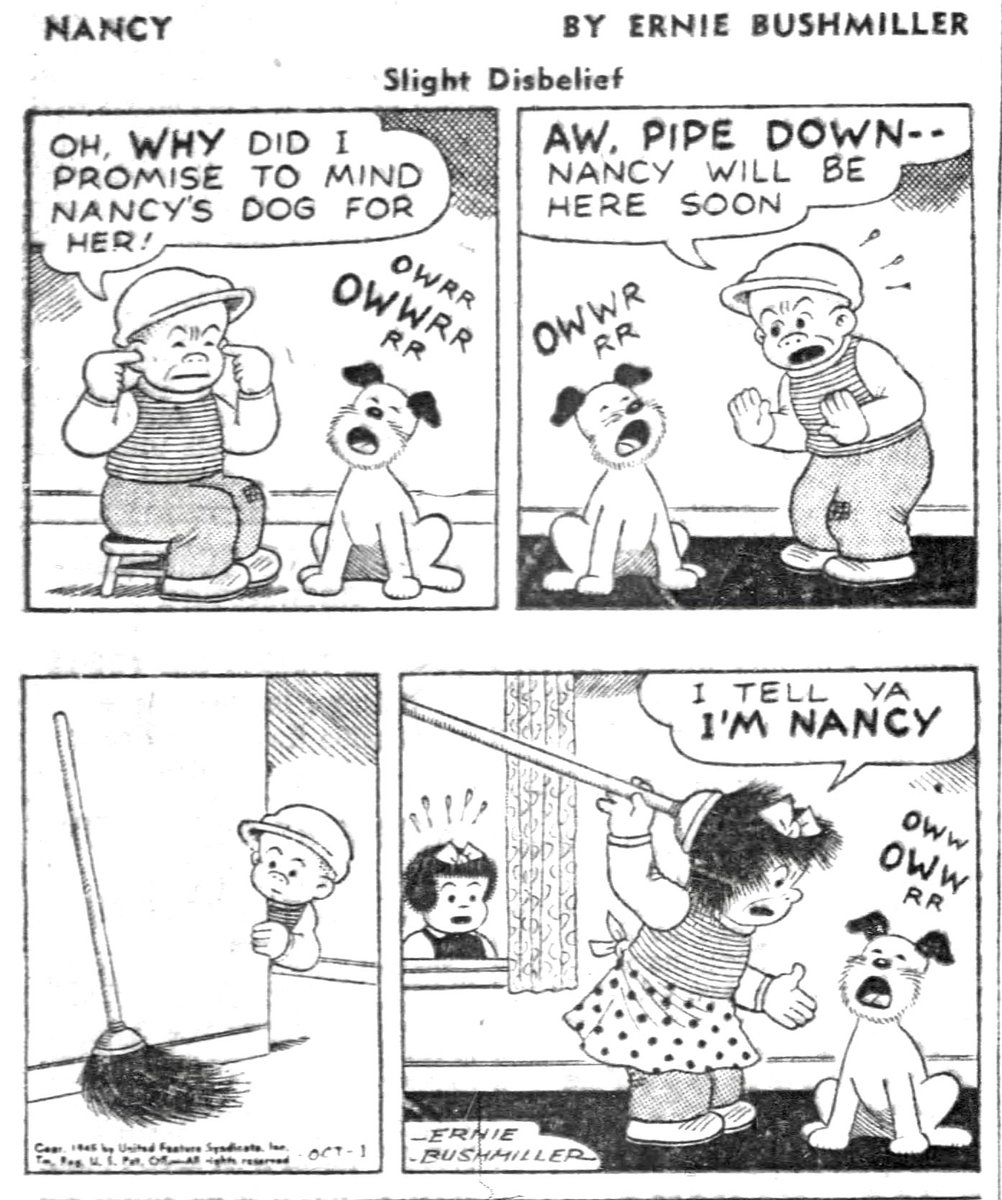 Nancy By Ernie Bushmiller 
October 1,1945