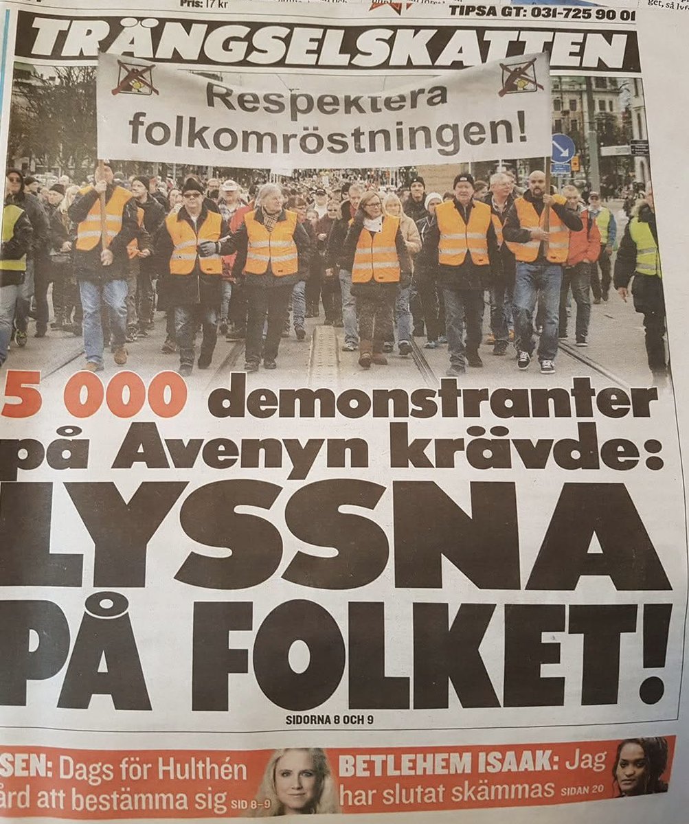 För åtta år sedan. Vägvalare i främsta ledet! Politiken i Göteborg borde verkligen ha lyssnat på vad medborgarna röstade för. Det gjorde man inte, så nu står vi här med eventuell förlängd trängselskatt. Glöm inte vilka partier som röstade för Västlänken, inför det kommande valet.