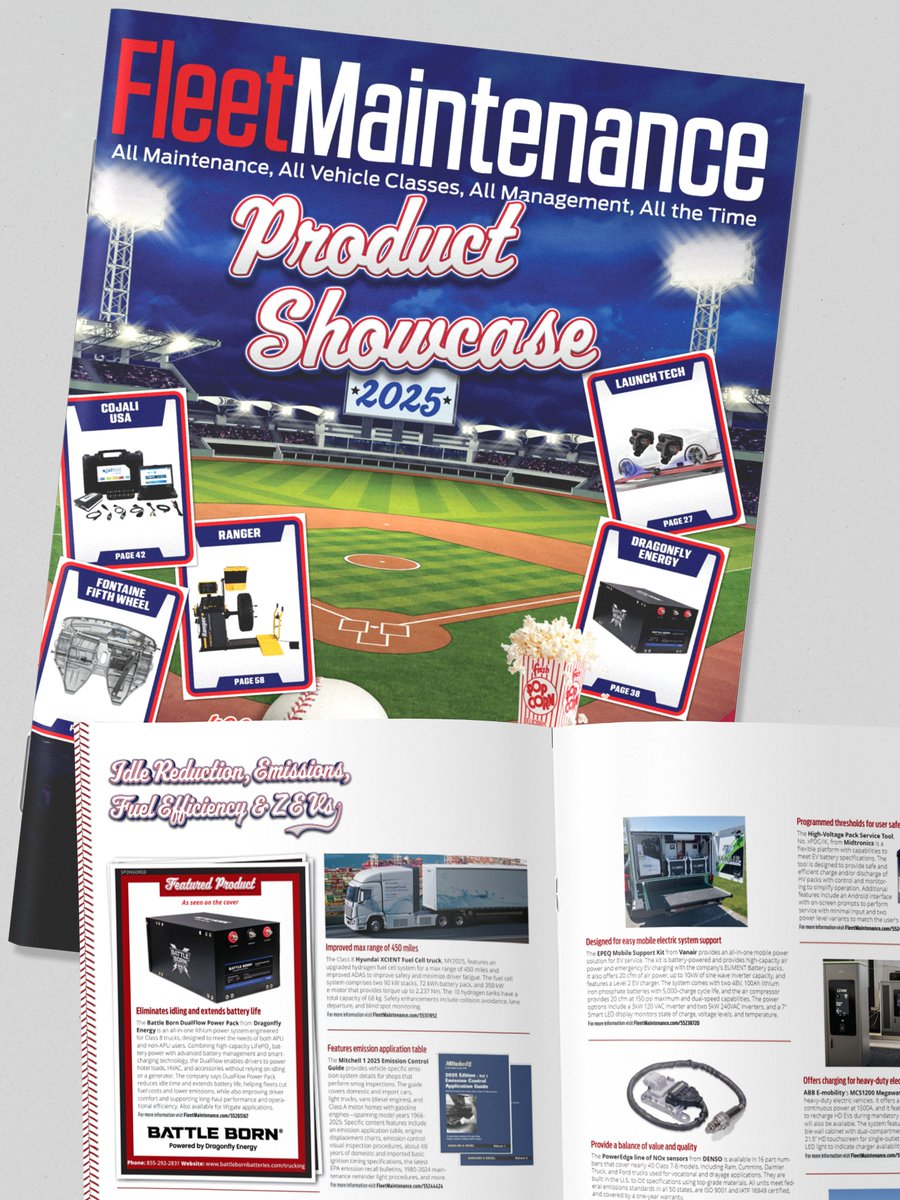 The Battle Born® DualFlow Power Pack has been selected for the cover of Fleet Maintenance magazine’s 2025 Product Showcase.

Read the full showcase here: issuu.com/docs/4a2ddd2c2…