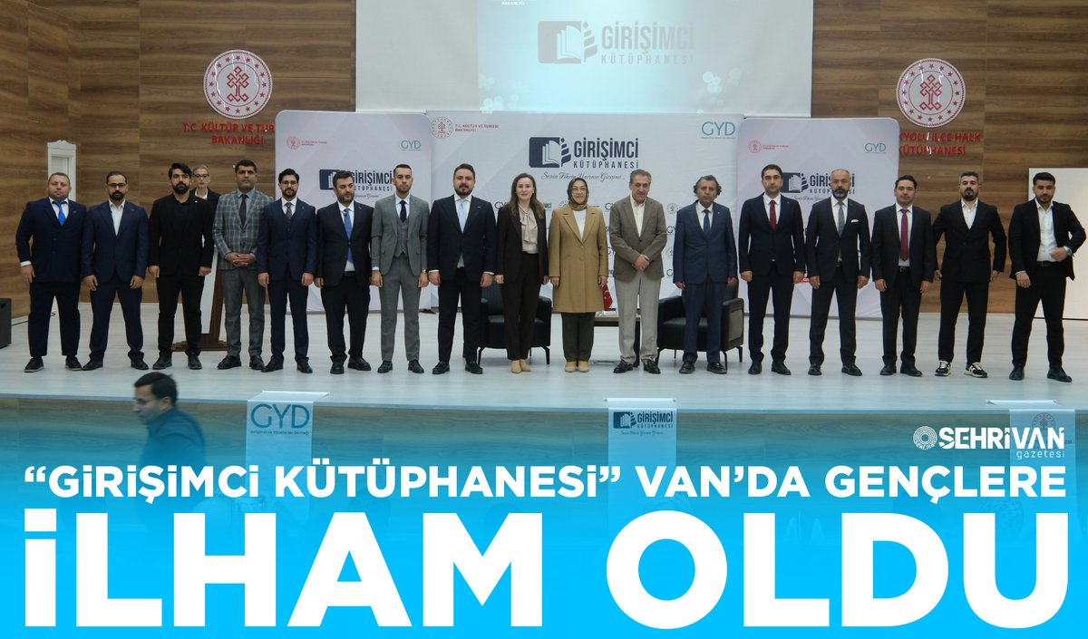 “Girişimci Kütüphanesi” Van’da gençlere ilham oldu
sehrivangazetesi.com/girisimci-kutu…

<a href="/mehmetavci65/">Mehmet Avcı</a> <a href="/vantsokurumsal/">Van Ticaret ve Sanayi Odası</a> <a href="/NecdetTakva/">Necdet Takva</a>