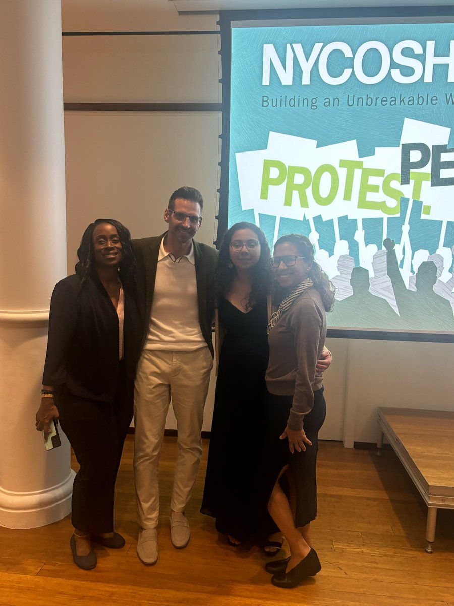 The New York Committee for Occupational Safety and Health (NYCOSH) held their annual awards banquet last night in NYC, with PEF Region 10 Coordinator Tamara Martin, Field Rep Rose Arenas, Health &amp; Safety Assistant Director Joshua Kemp and Health &amp; Safety Specialist Jazmine Nova