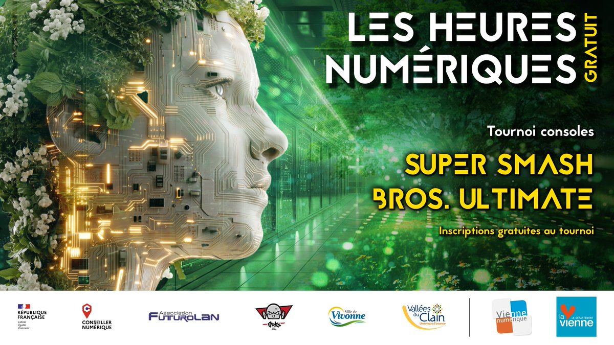 🚨 Déjà 62 joueur(e)s d'inscrit(e)s au tournoi #SSBU des Heures Numériques du 11 octobre prochain ! 

Amateurs ou semi-pros, venez vous aussi tenter votre chance : 1.500€ de cash-prize sont à se partager ! 💸 

Inscription gratuite : lesheuresnumeriques.fr/tournois #LHN2025

#LHN2025