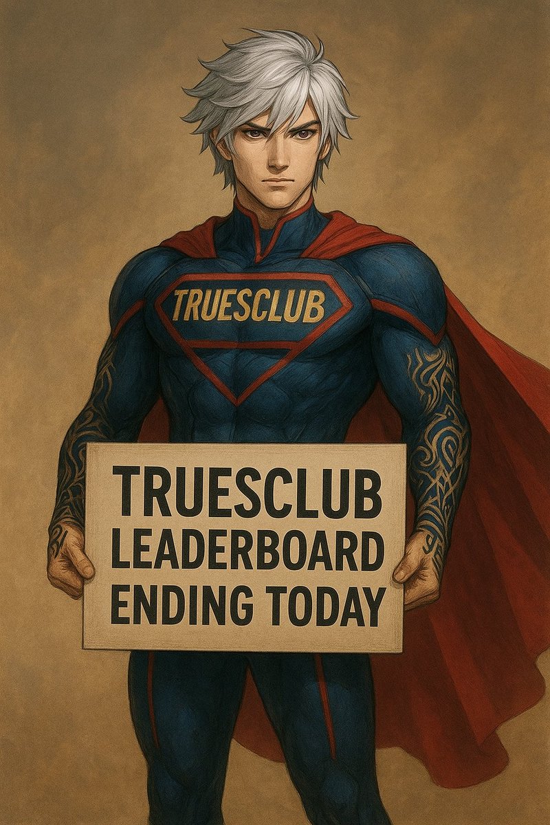 🚨 Countdown mode ON! 🚨 The <a href="/Truesclub/">Trues Club</a> leaderboard wraps up TODAY at 18:00 UTC ⏰🔥 Every move counts, every point matters — this is your final chance to lock in and claim your spot! 🚀💯 #Truesclub #Leaderboard