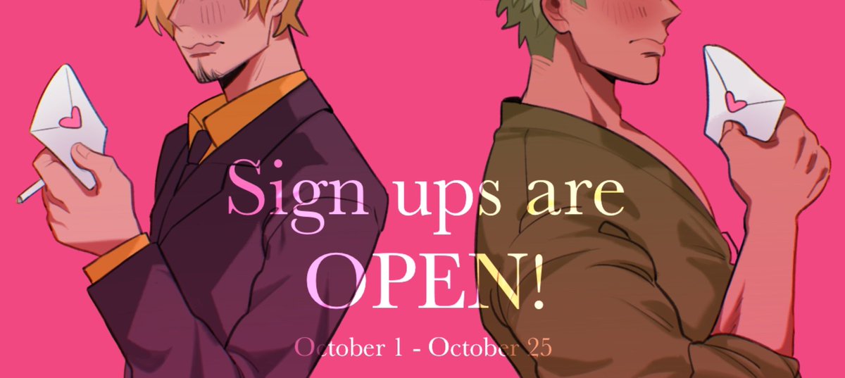 💌 SIGN UPS 💌

Love is in the air! Sign-ups for the ZS Valentine's Day Exchange are finally OPEN!! 💕

The sign-up period will be open from October 1 to October 25. We hope to see you there! 💖

Please take your time in filling out the form below!