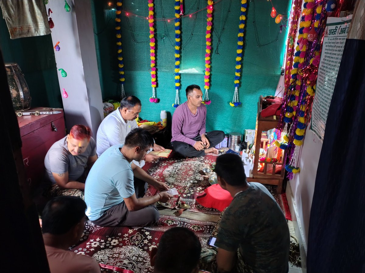 A/152 Bn CRPF, Lamphelpat,  Imphal West celebrated Maha Navratri with pooja &amp; parsad for s/unit personnel — a true spirit of unity &amp; devotion. 🌸✨ #MahaNavratri #CRPF #UnityInDiversity #Navratri2025