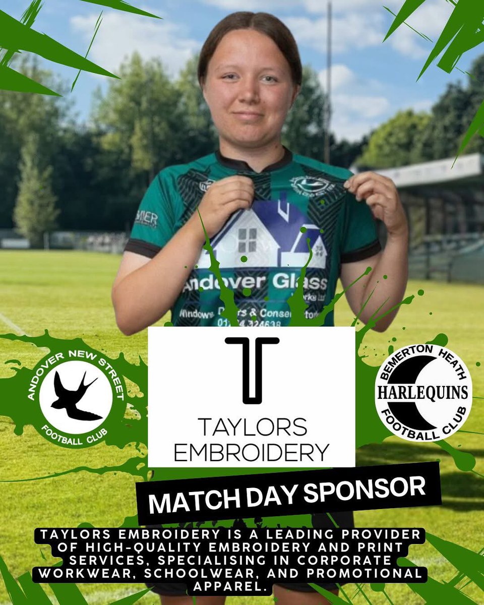 💚🖤 NEXT FIXTURE 🖤💚

The Street Ladies face Bemerton Heath Harlequins at home this Sunday in league action.

📅 Sunday, 5th October
⏰ Kick-off: 14:00
📍 Foxcotte Park, SP11 0TA

🎟️ Entry: £3 adults | Free for U16s

🙏 Thanks to our match sponsor, Taylor’s Embroidery,