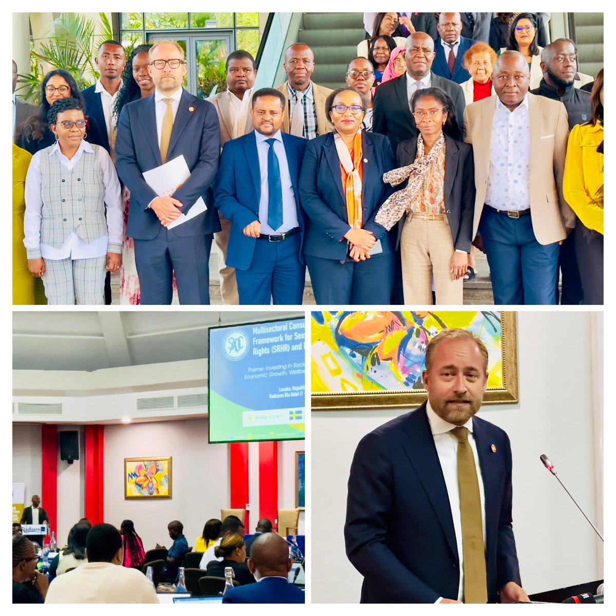 “Youth build innovation, drive sustainability and shape just governance!” Excited to open the three-day SRHR and Demographic Dividend regional conference with leadership of <a href="/SADC_News/">SADC Secretariat</a>, <a href="/nepad/">nepad</a>, SADC member states and my dear <a href="/UNFPA_ESARO/">UNFPA East and Southern Africa</a> colleagues, fully supported by <a href="/Sweden/">Sweden</a>.