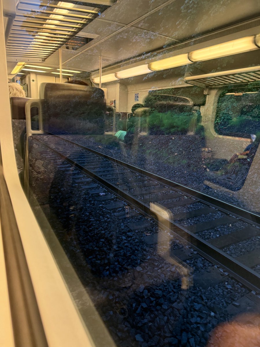 #BREAKING Sounder train blocked by mud and fallen trees just south of the Ballard Locks. Can’t see it from here, but they say we will not be going to Seattle and the rail line will most likely be out of service through tomorrow.