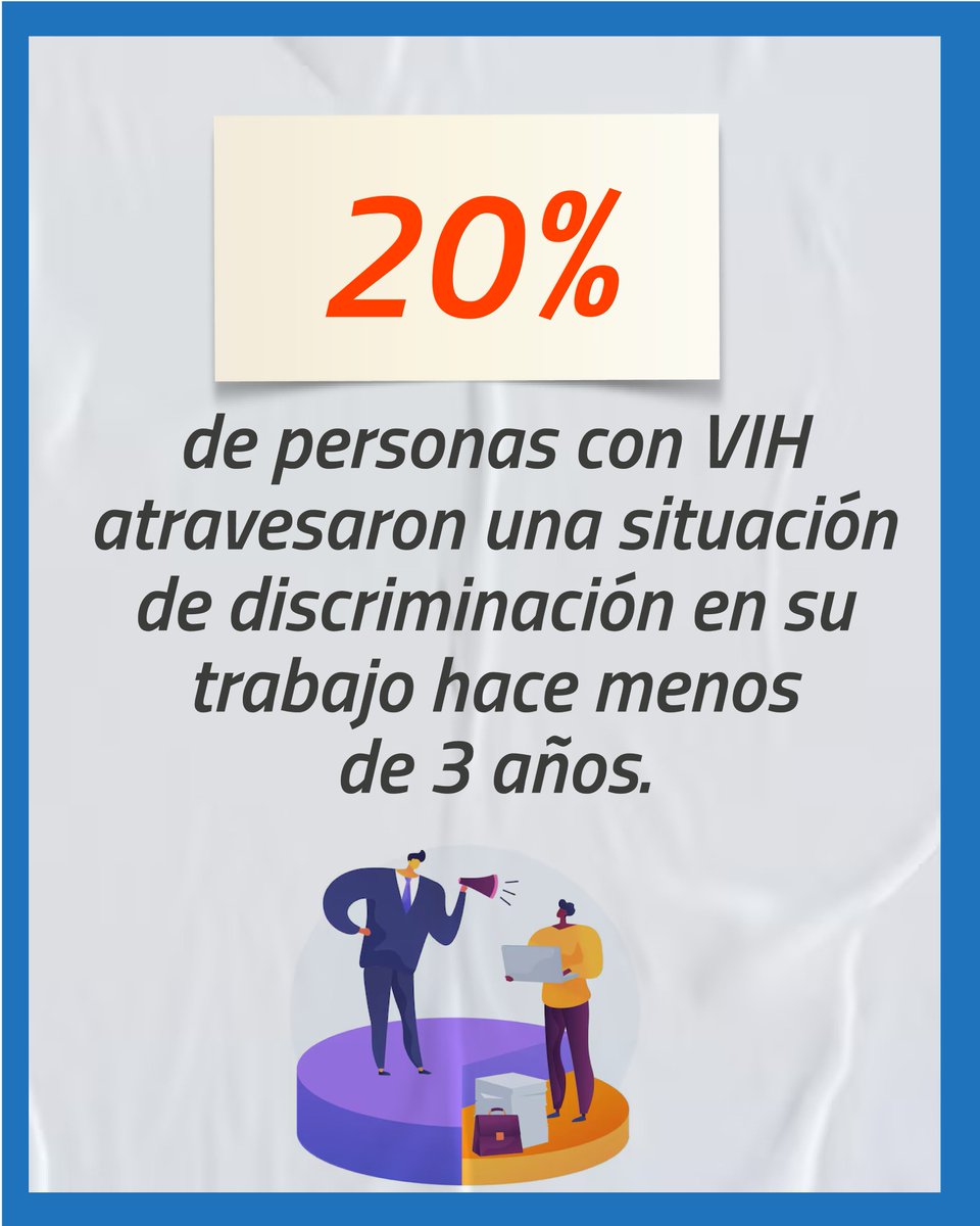 FundEmpoderada's tweet photo. El estigma y la discriminación por vivir con #VIH afectan las trayectorias laborales de muchas personas.

🫂 Construir espacios laborales libres de #estigma y #discriminación es compromiso de todxs. La capacidad laboral no está definida por un diagnóstico.

@ONUSIDAConoSur https://t.co/7iMvRqZXXy