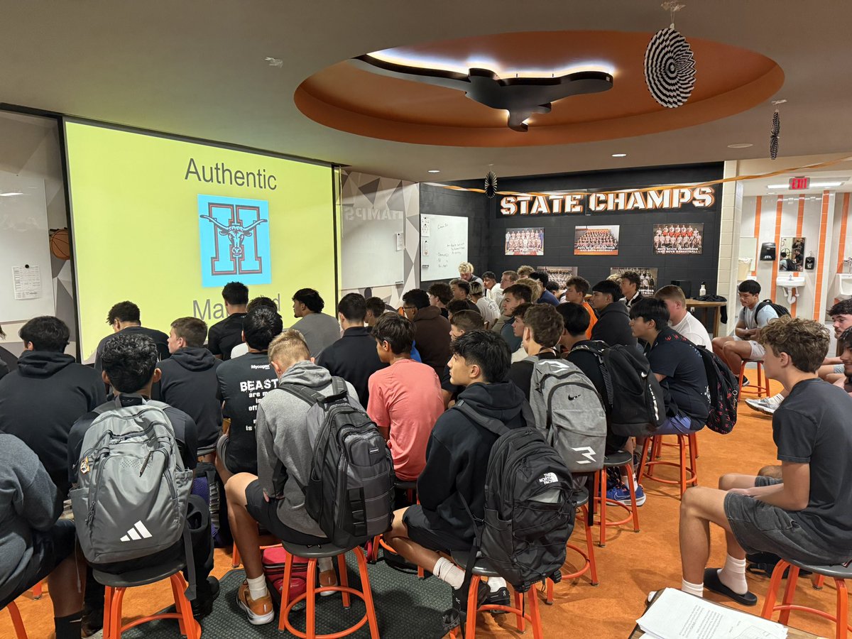 Wednesday mornings before school the football team has been gathering to talk about Authentic Manhood! There’s something powerful about a group of guys discussing life after high school!