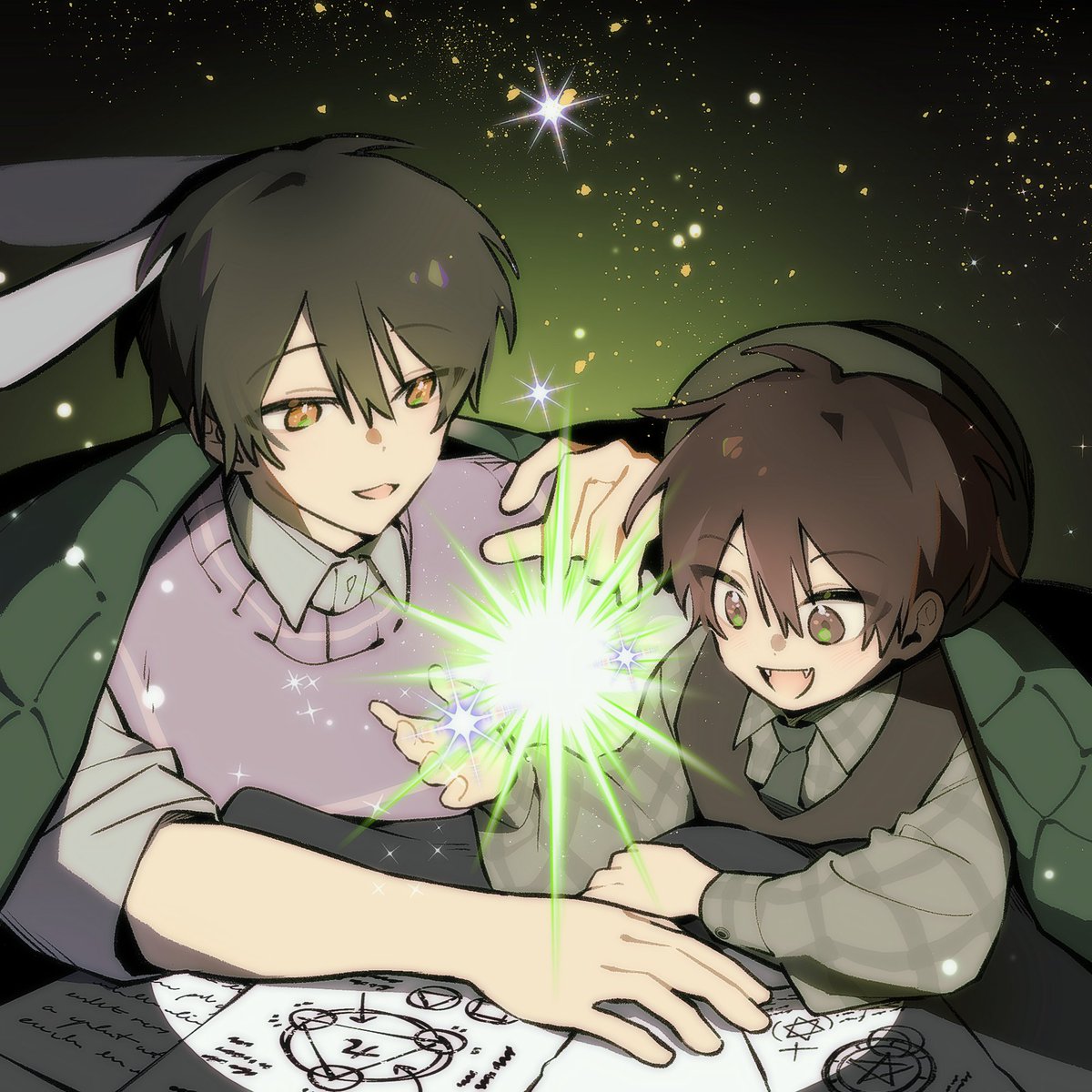 그림재활할겸... 무려 몇달동안 묵혀둔 스핀을 열어 금수저 오로라조를 차려왔어요 😙