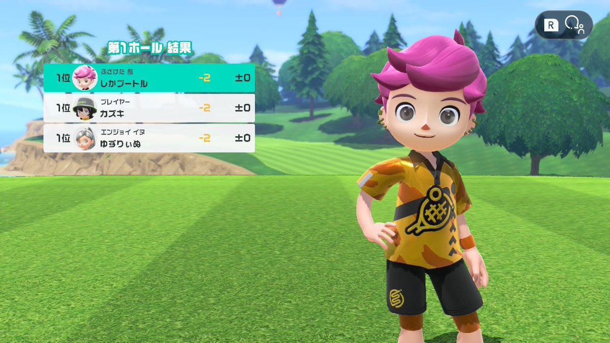 今日は1日で2,4,11の3ホールで全員ホールインワンを達成することが出来ました‼️あとは最難関の8,17です。ここまで来たなら残り2ホールも成功させましょう💪
 #NintendoSwitchSports