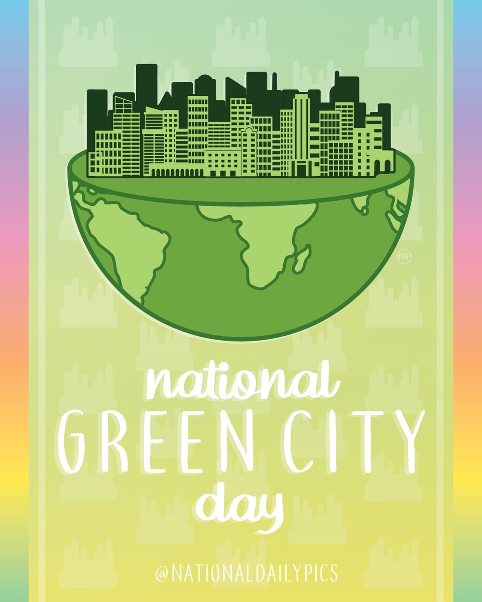 NationalDayPics's tweet image. Happy National Green City Day! ♻️🏙️

Fun Fact: #NationalGreenCityDay was founded to encourage the progress to make cities more eco-friendly! 

💚💚Follow @NationalDailyPics on instagram for more!💚💚

#GreenCityDay #NationalGreenCityDay2025 #GreenCityDay2025 #NationalDailyPics