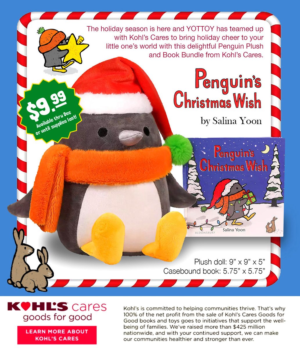 SalinaYoon's tweet photo. Look! It's PENGUIN! And it's almost Christmas! Find Penguin Plush and Book Bundle at KOHL'S! https://t.co/4WAz3eDZEX