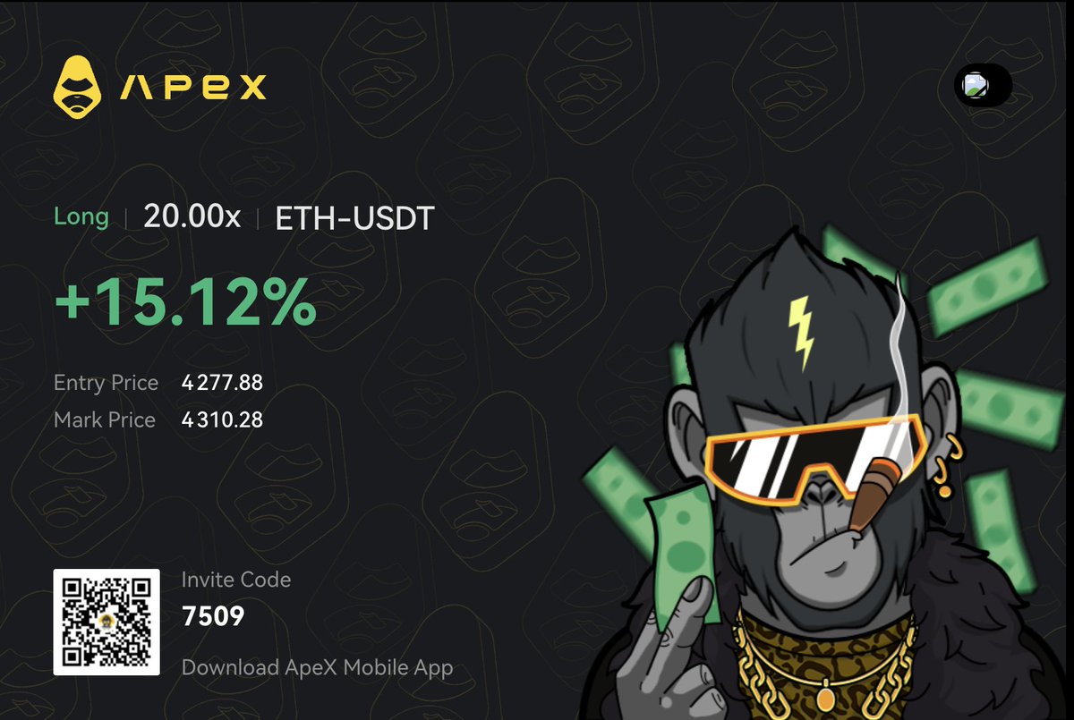 0xElpaques's tweet photo. $APEX sitting at 200m$ mcap
is a steal.
I'm farming the basis for the future aidrop. 
Still very early. 
Trade perps, and get the best hedge ever with a future airdrop. 

If you want to save up on fees while farming the basis, consider using my ref link guys :  https://t.co/ib0kT2towE
