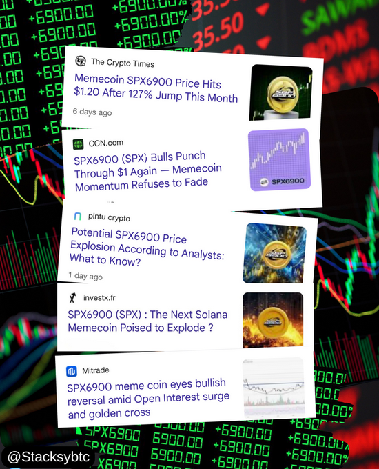 4th Reason Why #SPX6900 Will Hit a $100 Billion Market Cap - Marketing 🧲💹

#SPX6900 couldn’t ask for better marketing than the buzz we’ve built. 
Anyone who learns about SPX6900 and grasps its true value can’t wait to share it with others - because it’s a brilliant movement