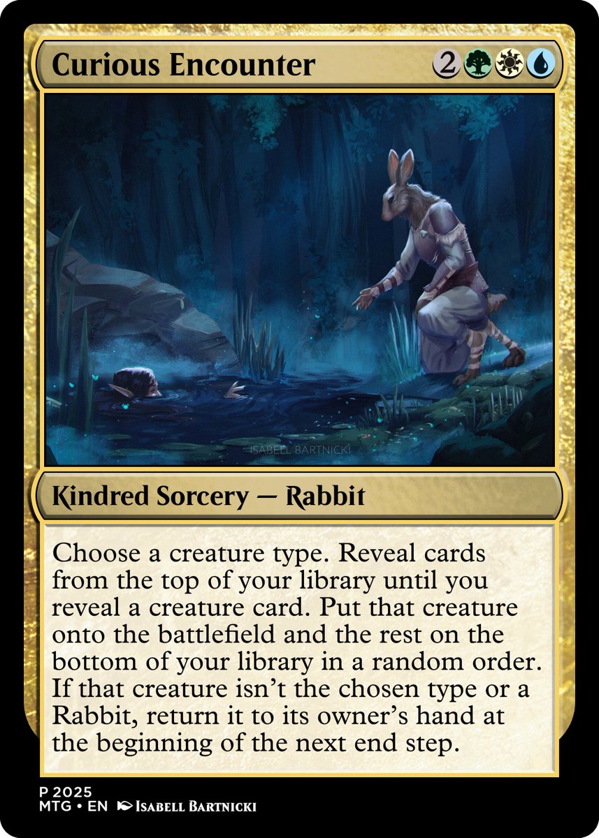 GreenWizGamer's tweet photo. #mtgmoxtober Day 1: Rabbit https://t.co/afA0fBWyqB