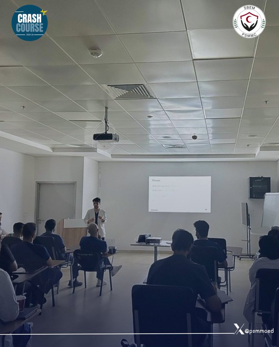 psmmced's tweet photo. We’re thrilled to have kicked off our Crash Course for our new residents today! 

The first big step into an exciting journey ahead ✨ 

Today’s focus was on Neurology in Emergency 🧠⚡️. https://t.co/opy1gDrfP3