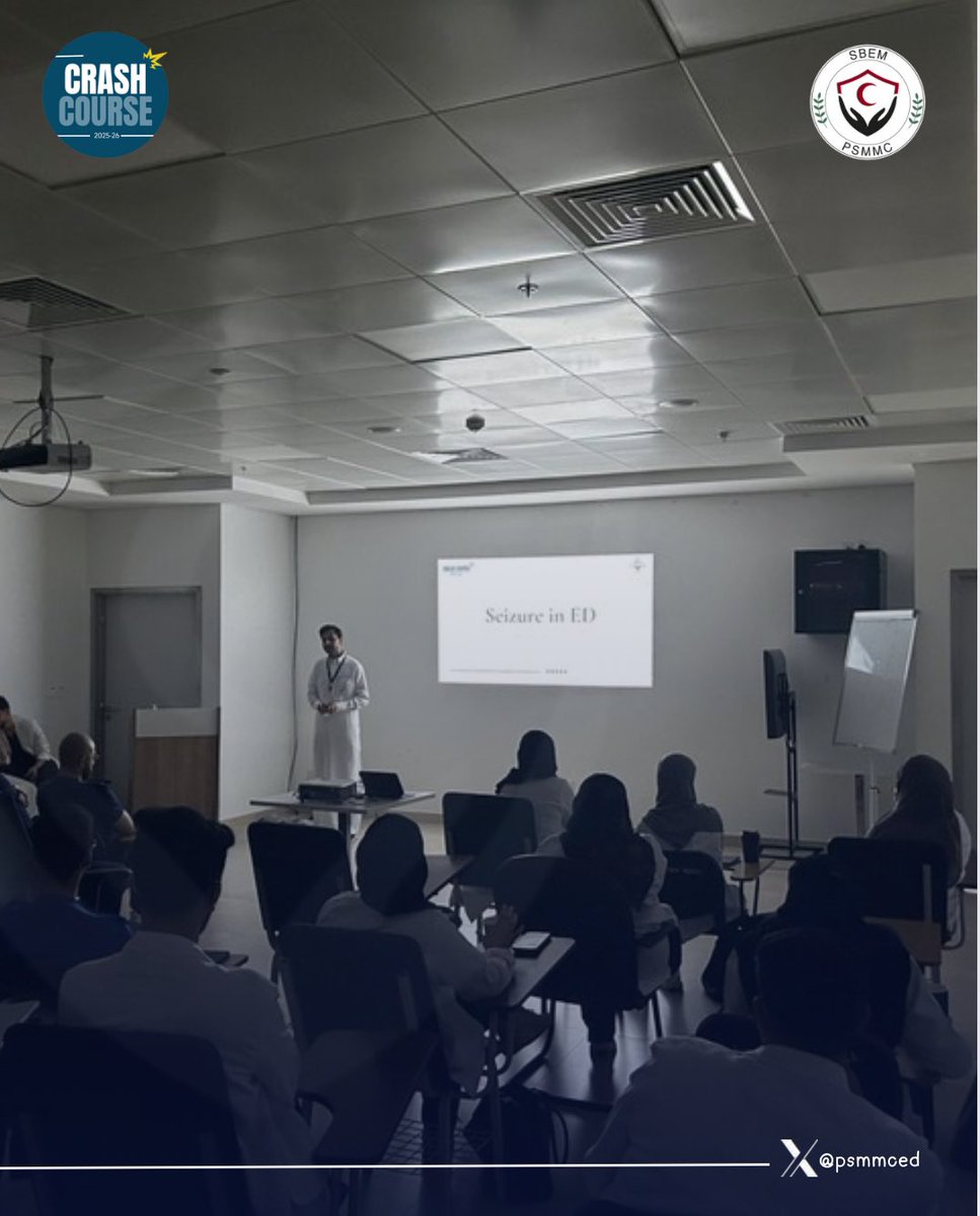 psmmced's tweet photo. We’re thrilled to have kicked off our Crash Course for our new residents today! 

The first big step into an exciting journey ahead ✨ 

Today’s focus was on Neurology in Emergency 🧠⚡️. https://t.co/opy1gDrfP3