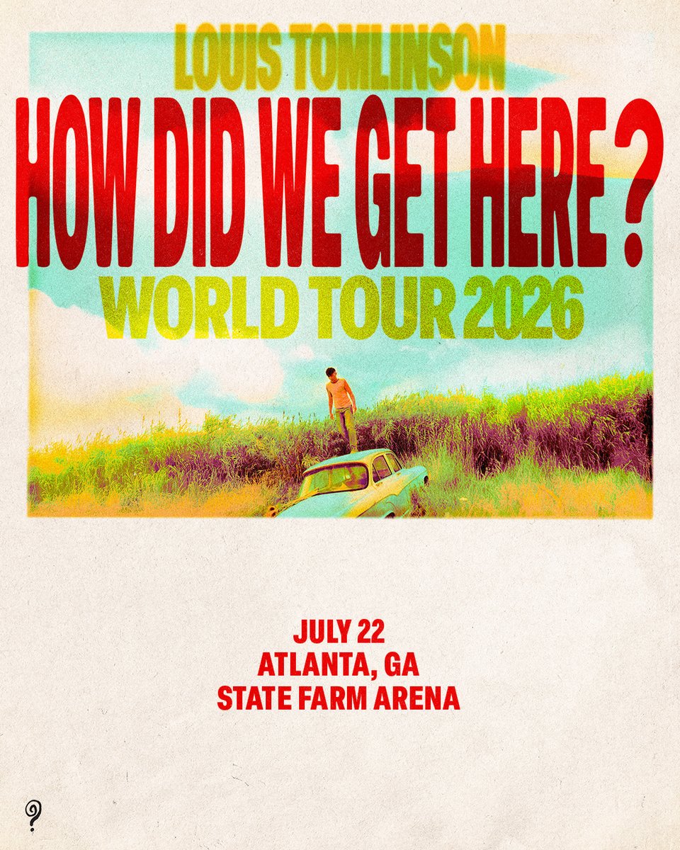 JUST ANNOUNCED 🍋 <a href="/Louis_Tomlinson/">Louis Tomlinson</a> is bringing his How Did We Get Here? World Tour to <a href="/StateFarmArena/">State Farm Arena</a> on July 22nd! 🍋

Tickets on sale Friday, 10/10 at 10AM at Ticketmaster.com 🎟️ Stay tuned for chances to win your tickets right here on Q99.7! 🔊