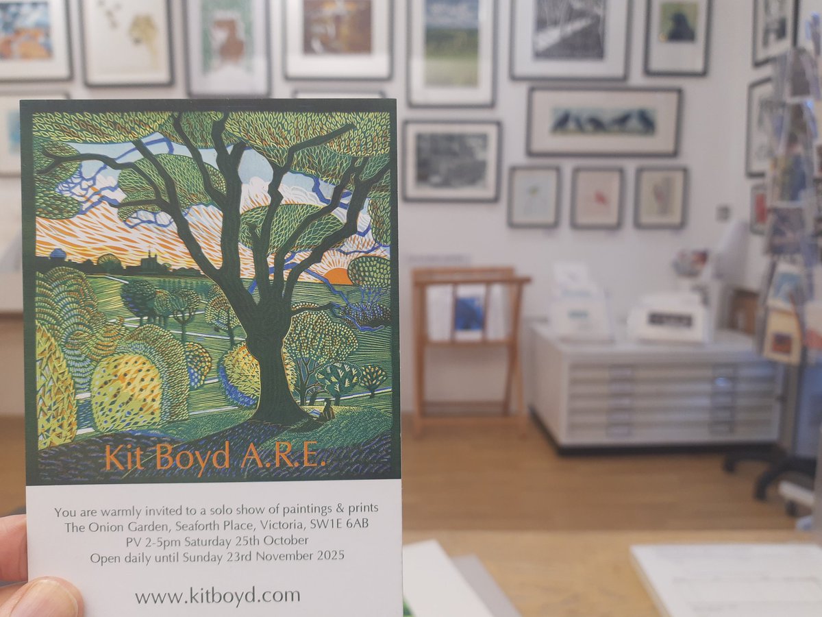 Kit Boyd is in our gallery today to help you pick that perfect print for your walls. He has a solo show in London at The Onion Garden later this month. Drop in to pick up an invitation.
