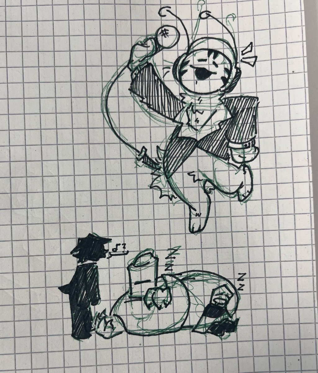 Doodles from school (I think my black pen is dying…)
#DELTARUNE #deltarunefanart #miketrio #Ramb